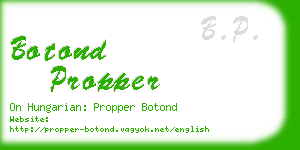 botond propper business card